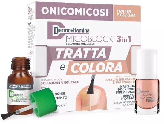Dermovitamina Micoblock 3 in 1 Smalto Tratta e Colora