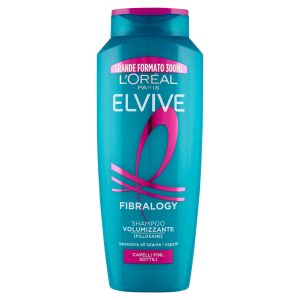 Elvive Fibralogy Shampoo Volumizzante, per Capelli Fini, Sottili 300 ml