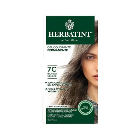 Herbatint Tintura Capelli Gel Permanente 7C Biondo Cenere 150 ml