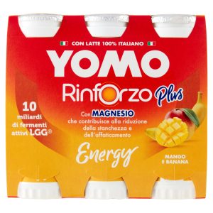Yomo Rinforzo Plus con Magnesio Energy Mango e Banana 6×90 g