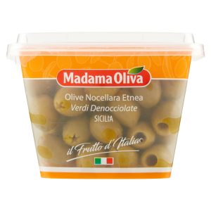 Madama Oliva il Frutto d’Italia Olive Nocellara Etnea Verdi Denocciolate 200 g