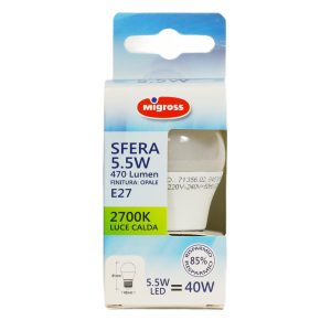 MIGROSS LED SFERA 4W E27