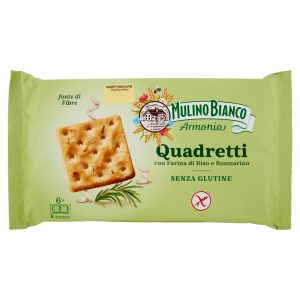 Mulino Bianco Armonia Cracker Senza Glutine Quadretti al Riso e Rosmarino 200g