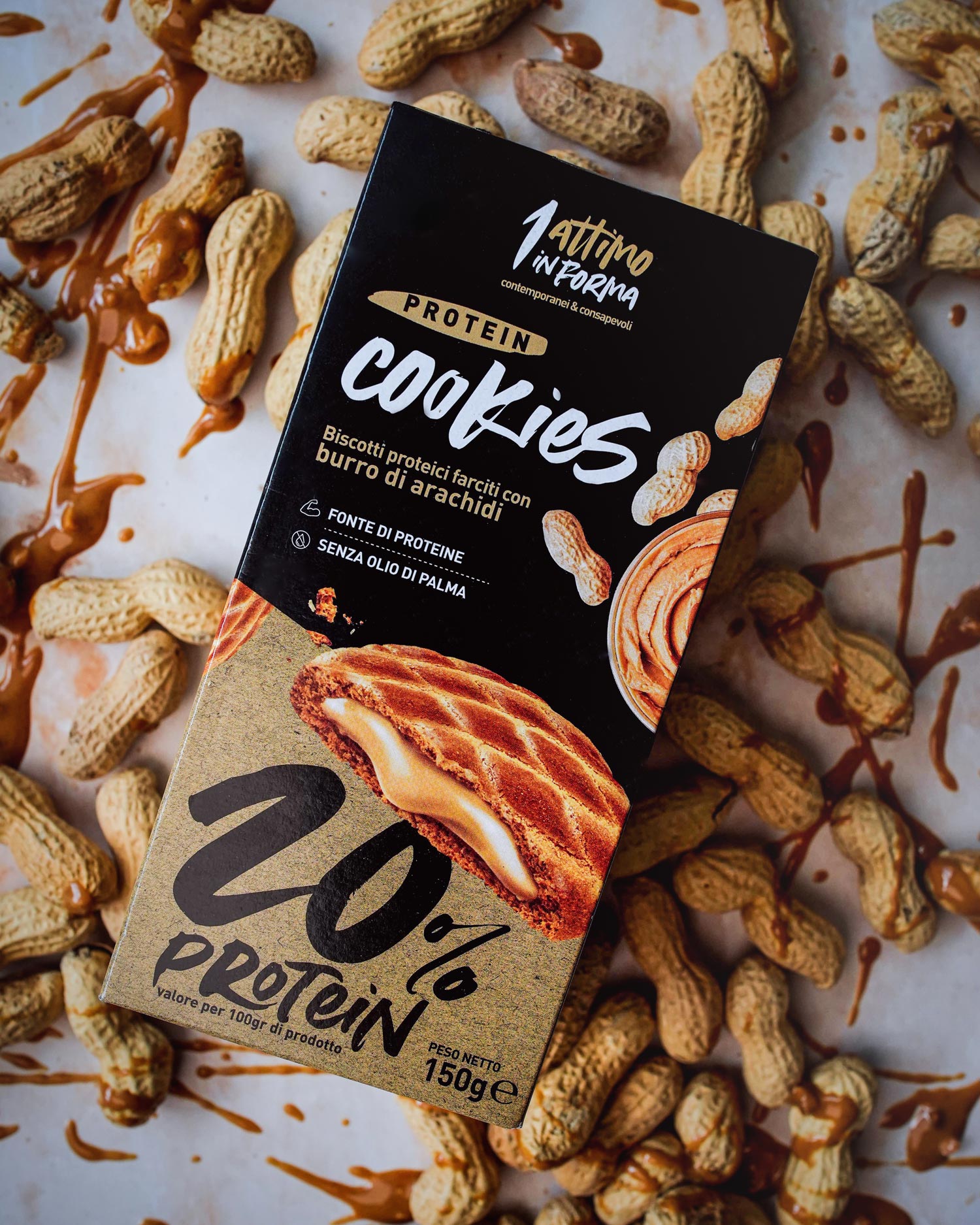 Protein Cookies 20%; Gusto Burro di Arachidi - immagine 3