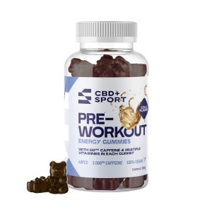 CBD + Sport | PRE-WORKOUT ENERGY GUMMIES  BEARS – COLA (60 PCS)