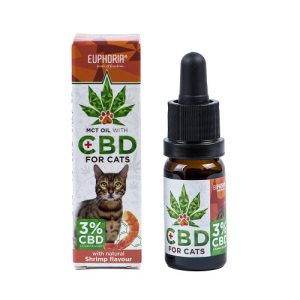 Euphoria 3% CBD Oil for Cats – full spectrum Cannabidiol oil with shrimp flavour