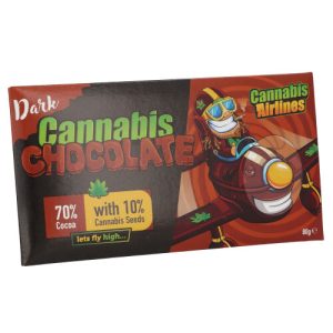 Cannabis Airlines Dark Chocolate with Cannabis Sativa L. seeds