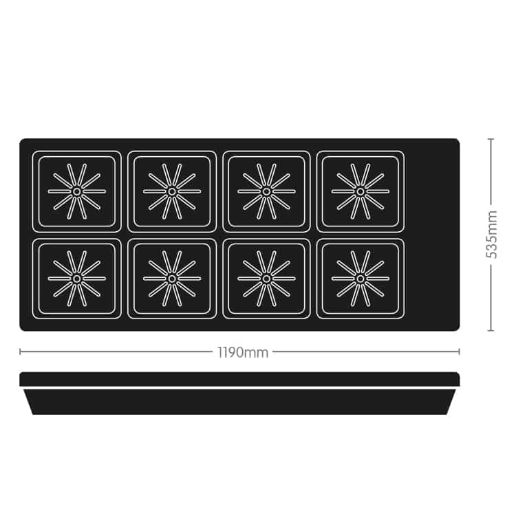 AUTOPOT | Modulo Auto8 (per 8 vasi di plastica da 15L) - immagine 3