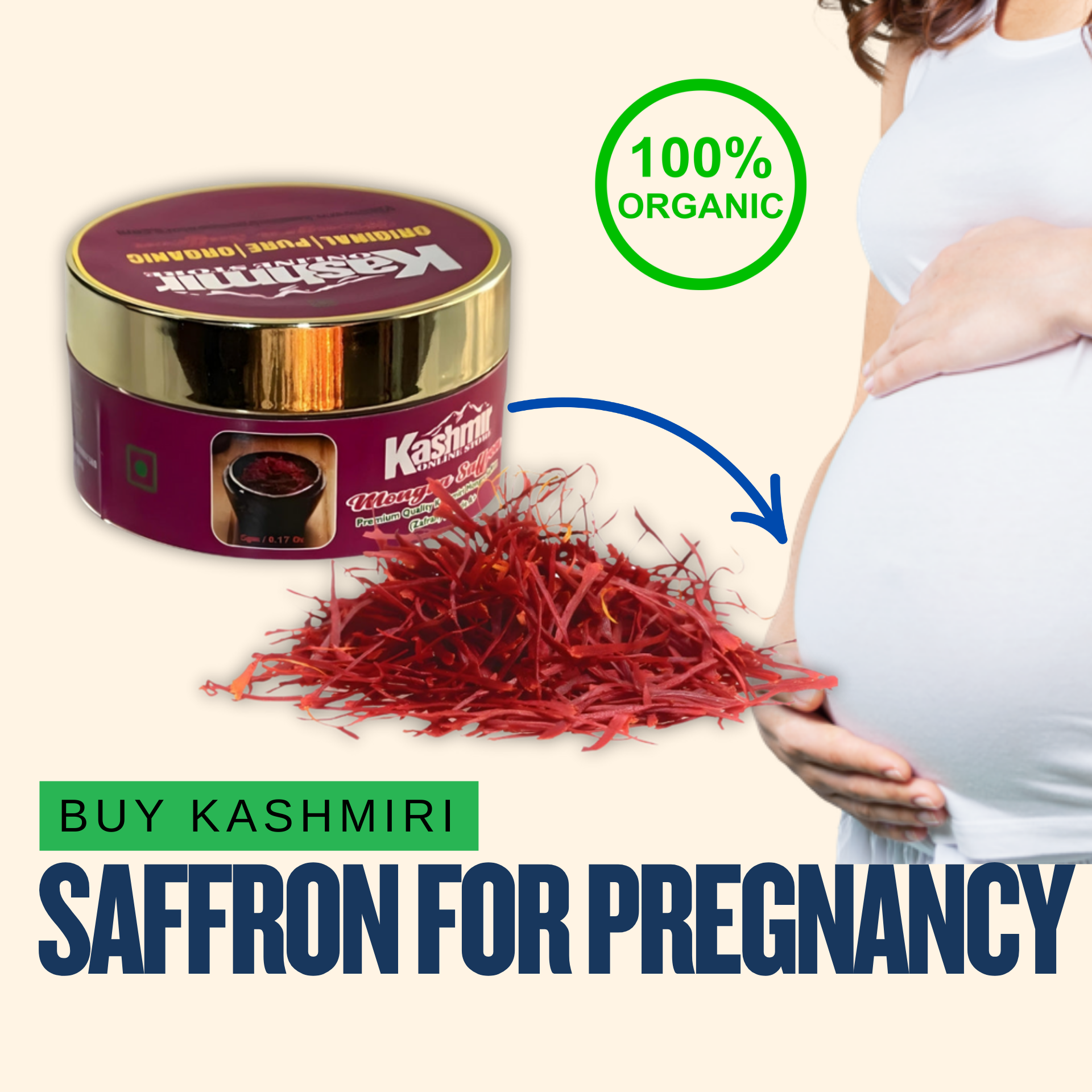 Kashmir Online Store | Premium Mongra Saffron for Pregnancy - immagine 2
