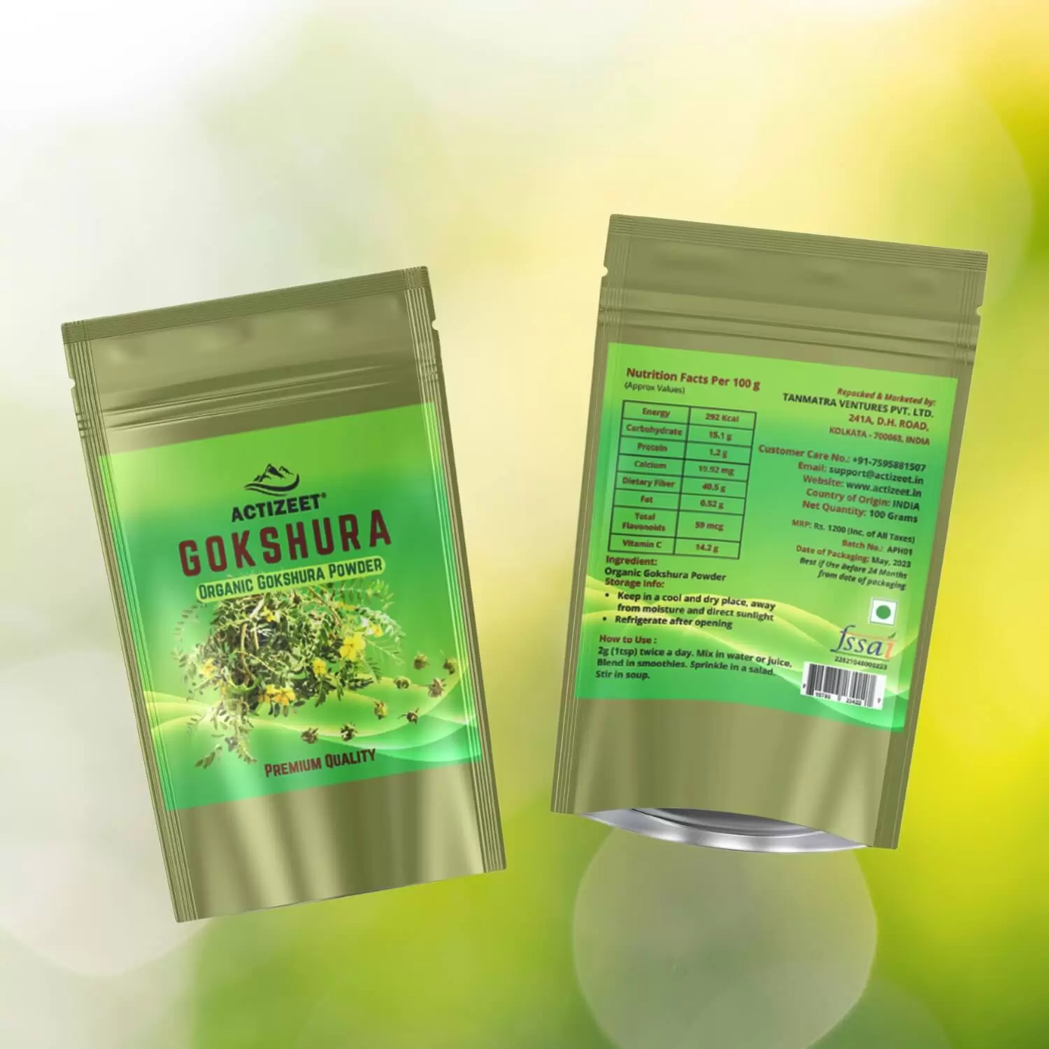 ACTIZEET | Gokshura Powder Organic - immagine 5