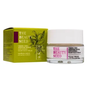 Bioearth Crema viso antiage notte The Beauty seed