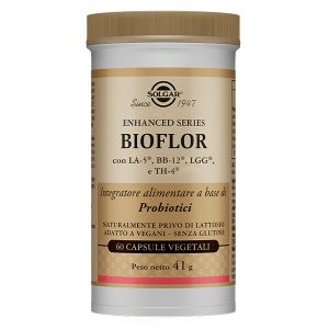 Solgar Bioflor Integratore Alimentare Equilibrio Flora Intestinale 60 Capsule Vegetali