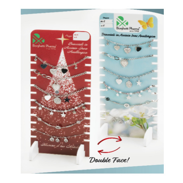 Borghetti Pharma Srl Braccialetto Acciaio 3 Alberi Della Vita Strass 1 Pezzo