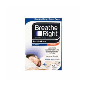 Breathe Right Cerotti nasali classici grandi 30 pezzi