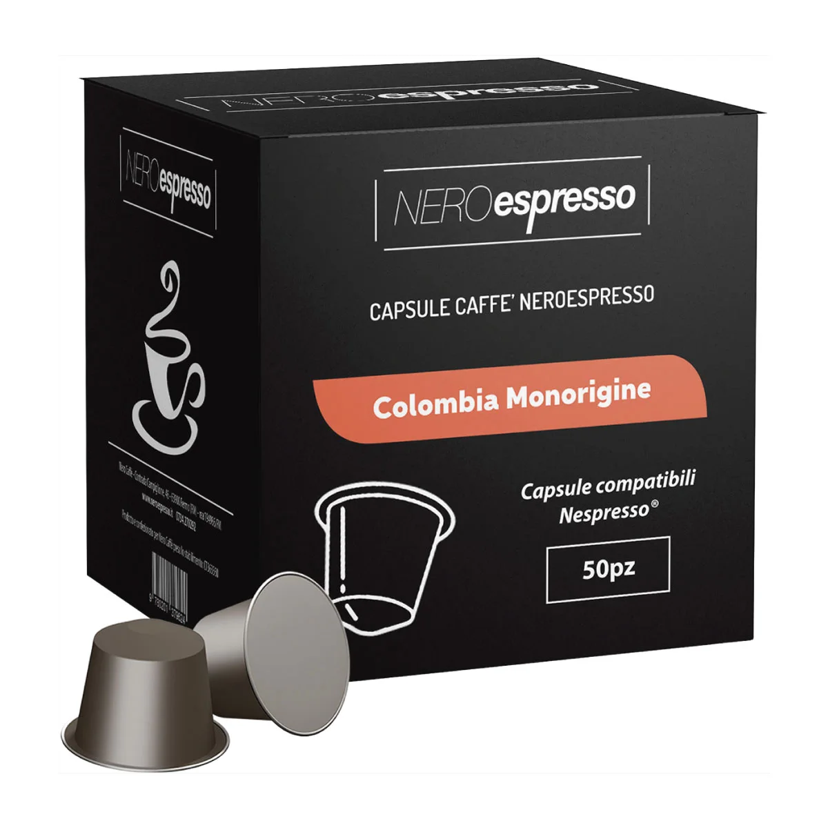 100 Capsule Caffè “Colombia Monorigine” Compatibili Nespresso