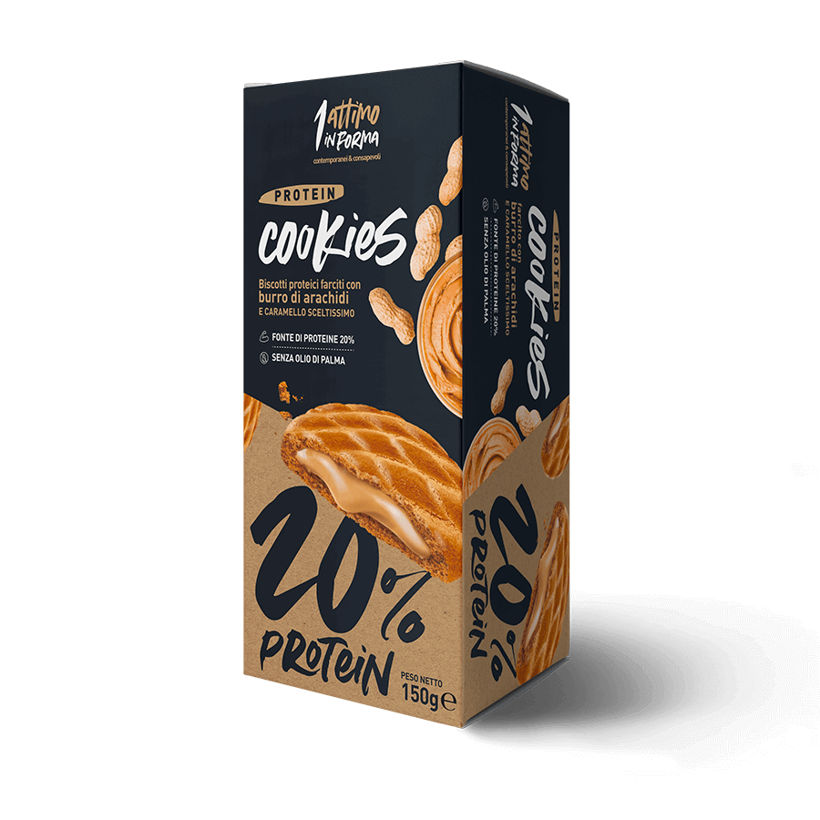 Protein Cookies 20%; Gusto Burro di Arachidi