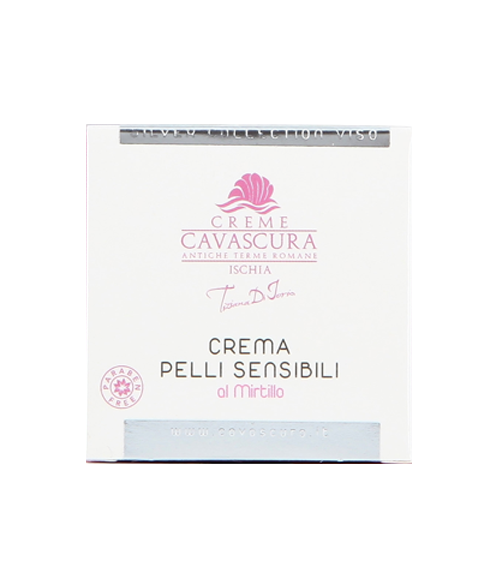 Crema da giorno per pelli sensibili al Mirtillo (50 ml)