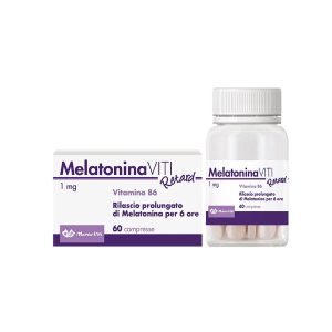 Melatonina Viti Retard 1mg Integratore Alimentare Sonno 60 Compresse