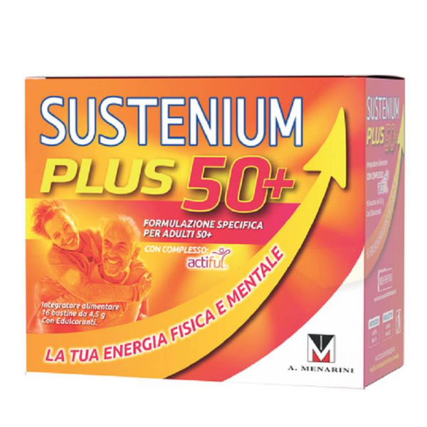 Menarini Sustenium Plus 50+ integratore energizzante 16 bustine