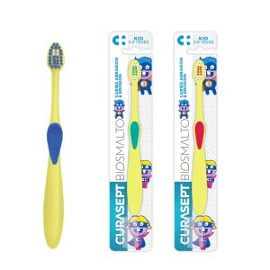 Curasept Spazzolino Biosmalto Kids 3-6 Anni Setole Morbidisse