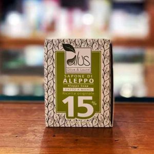 Sapone di Aleppo 15% -Realizzato a mano