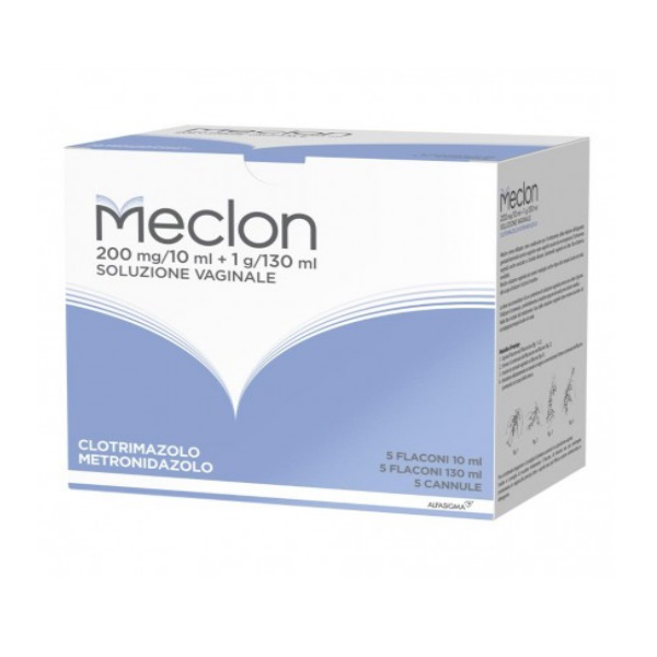 Meclon Soluzione Vaginale Antimicrobica E Detergente 5 Flaconi 130 Ml