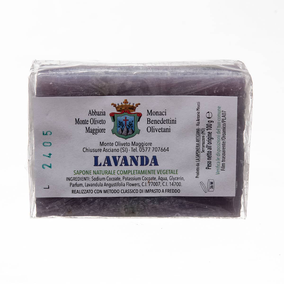 Sapone naturale vegetale alla lavanda
