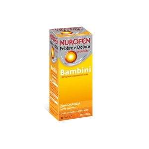 Nurofen Bambini Febbre e Dolore 100 Mg/5 Ml  Sospensione Orale Gusto Arancia 150 Ml