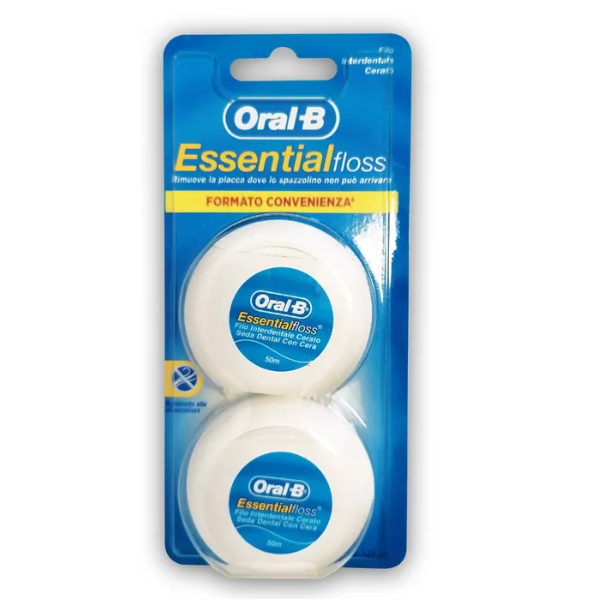 Oral-B Essantial Floss Filo Interdentale Cerato 2 Pezzi