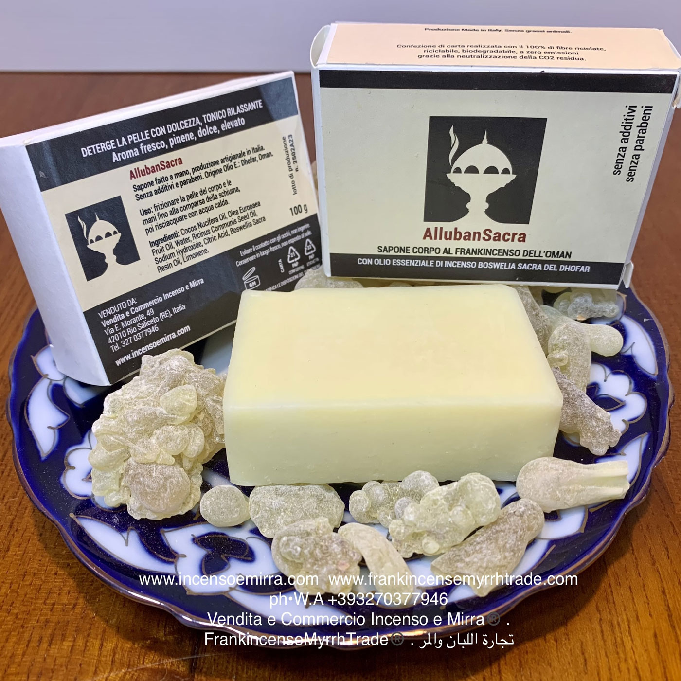 Idea Regalo Natale con Cofanetto Legno intarsiato e Frankincenso Hojari Boswellia Sacra dell’Oman. - immagine 4