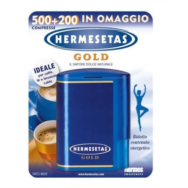 Hermesetas Dolcificante Gold 500+200 Compresse