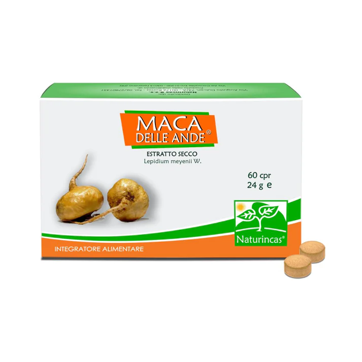 Maca selle Ande Estratto Secco 60 compresse Naturincas