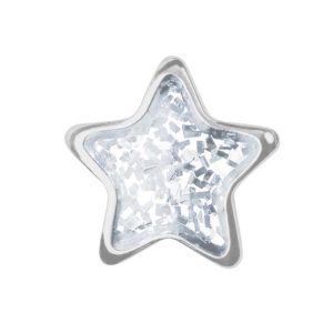 Studex Orecchini Stella Glitter Bianca Acciaio 221 2 Pezzi