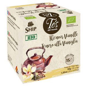 BIO – Scatola 15 filtri piramidi Tè BIO Vaniglia