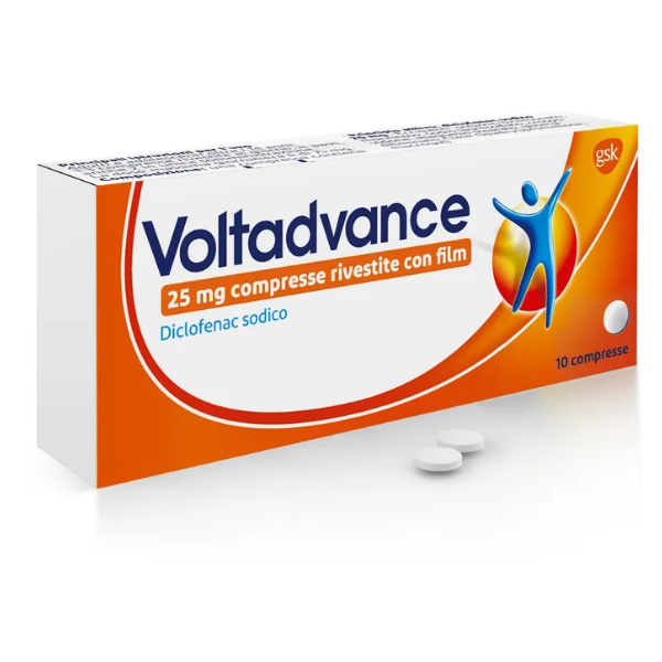 Voltadvance 25 Mg Antinfiammatorio 10 Compresse Rivestite 25 Mg
